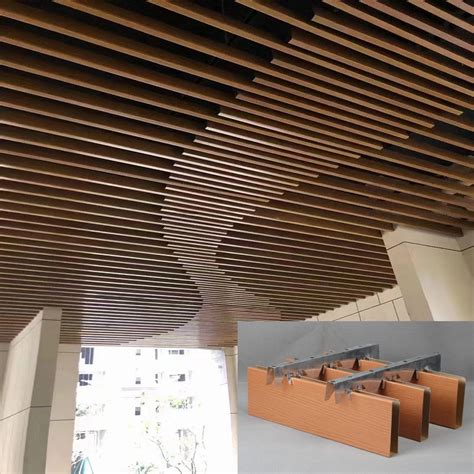 box 4 metal wood ceiling|linear metal ceiling panels.